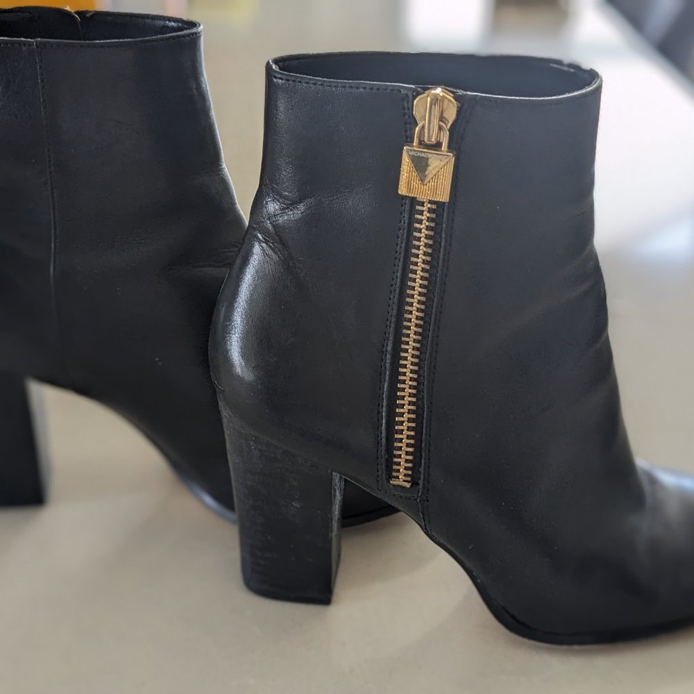 Michael Kors Black Leather Boots - Picture 4 of 15